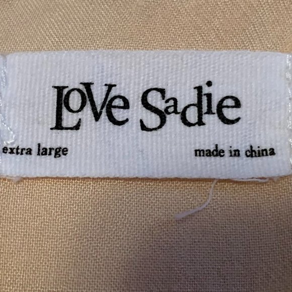 Love Sadie Pale Peach Short Sleeve Wrap Bottom Look Dress Size XL - Picture 7 of 13